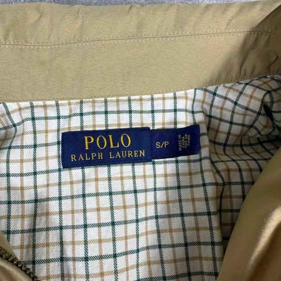 Polo Ralph Lauren Mens Harrington Jacket Men's S Beige Lightweight Full Zip Coat - Picture 2 of 7